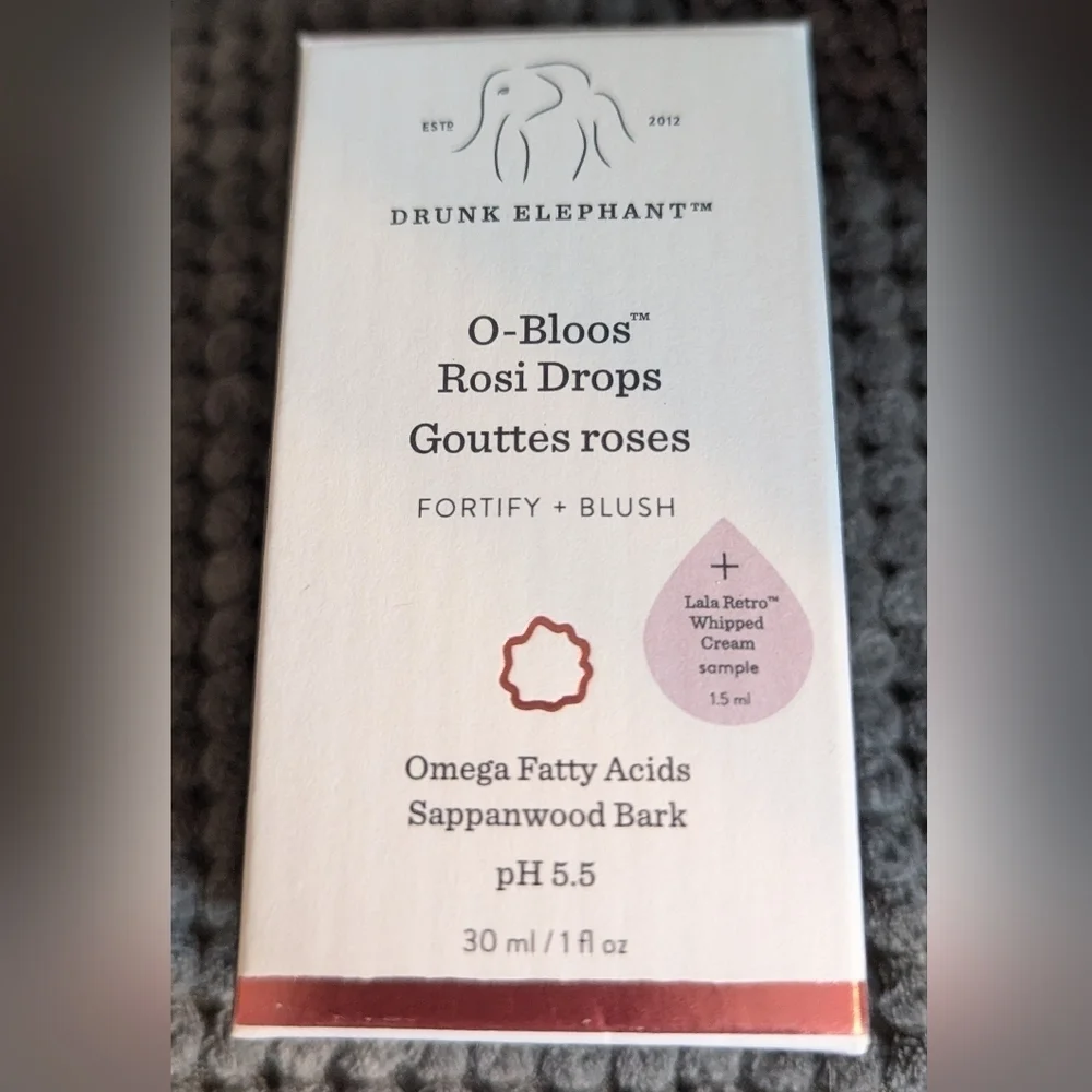 NIB Drunk Elephant O-Bloos Rosi Drops